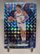 2024-25 Panini Mosaic Cam Christie Rookie #211 Reactive Blue Mosaic Prizm
