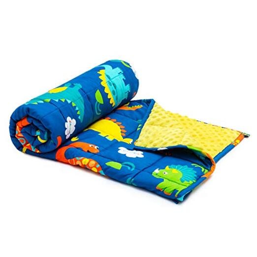 Weighted Blanket,Cotton and Minky Fleece 36