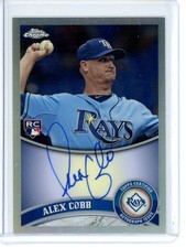 Alex Cobb Rookie Autographs Refractors /499 2011 Topps Chrome #207