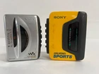 Lot Of 2 Vintage Sony Walkman's & Cassette Players For Parts & Repair