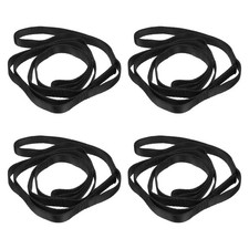 4 Pcs Daisy Chain Straps Strong Climbing Strap with 8 Loops Black 43 Inch