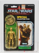 Star Wars 1985 Vintage Kenner POTF C-3PO Removable Limbs MOC AFA 60