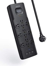ANKER POWER STRIP SURGE PROTECTOR 12 OUTLETS ...
