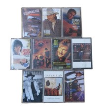 10 Male Modern Country Assorted Artist Cassettes - See description For Titles