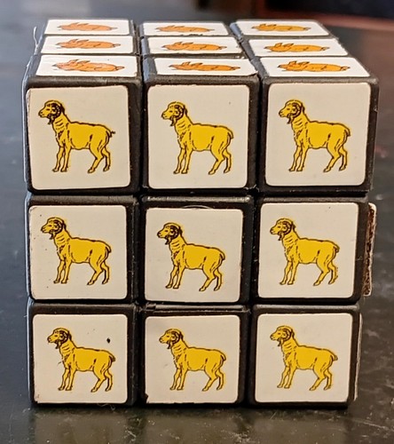 1980' Maravilloso Cubo Animal Puzzler Vintage "Aka Rubik's" Raro Hallazgo - Imagen 3 de 7