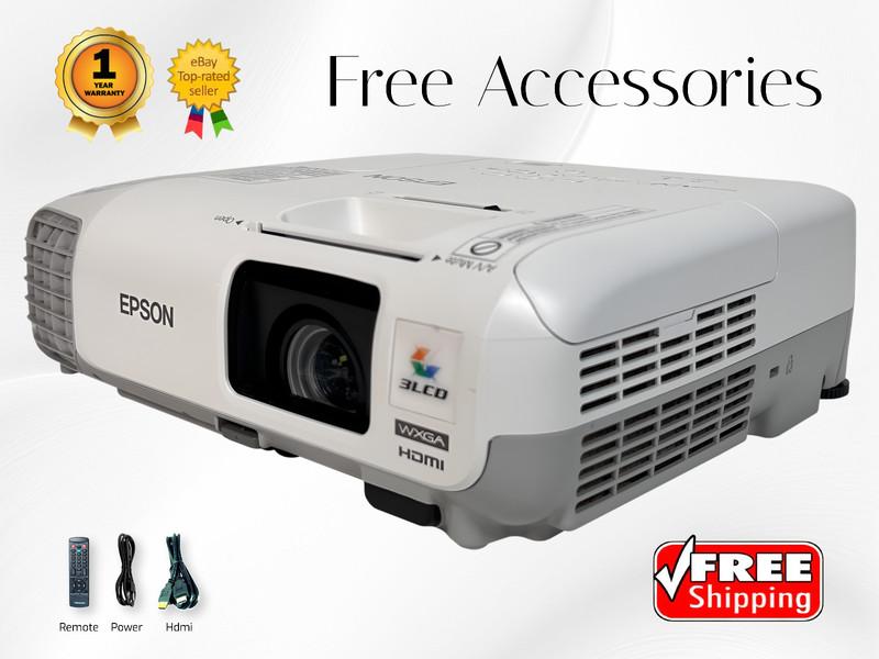 Epson PowerLite 99WH 3LCD Projector 3000 Lumens HDMI (MHL) Bright w/Accessories