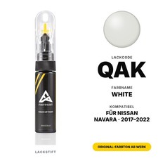 Lackstift Für Nissan Navara QAK White Set Profi Steinschlag Reparatur Lackstift