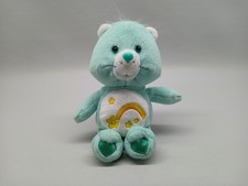 Wish Bear 2002 Care Bears 8  Plush Shooting Star Turquoise Stuffed Animal