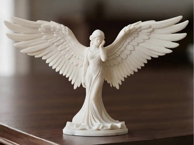 Engel Statue Skulptur | Himmlisches Dekor Ornament Mehrfarbig