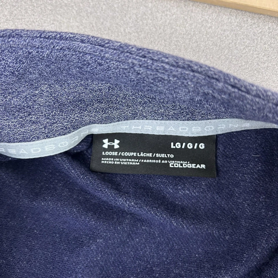 Under Armour Notre Dame Fighting Irish Mujer Grande Cremallera Completa Manga Larga Azul Foto 3 de 4