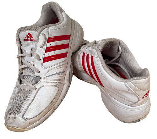 Adidas Schuhe 6,5 Sportschuhe Tennis Barricade Pickle Ball rot weiß - Bild 1 von 7