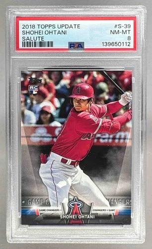 139650112 Shohei Ohtani 2018 Topps Update #S-39 Salute Rookie RC PSA 8