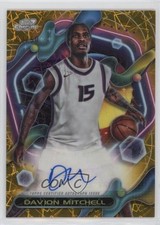 2023-24 Cosmic Chrome Gold Interstellar Refractor 2/50 Davion Mitchell Auto 0c3