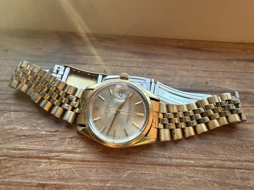 Vintage Oyster Rolex Date - Gold-tone Watch -for Parts/ Repair - Not Working -