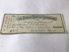 Peoples Bank of Springfield Tenn 1896 Cancell...
