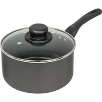 CookClassic Non-Stick Saucepan - Glass Lid, Aluminium, UK MADE, 15, 18, 20, 22cm