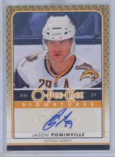 2009-10 O-Pee-Chee Signatures Jason Pominville Auto Buffalo Sabres #S-PO