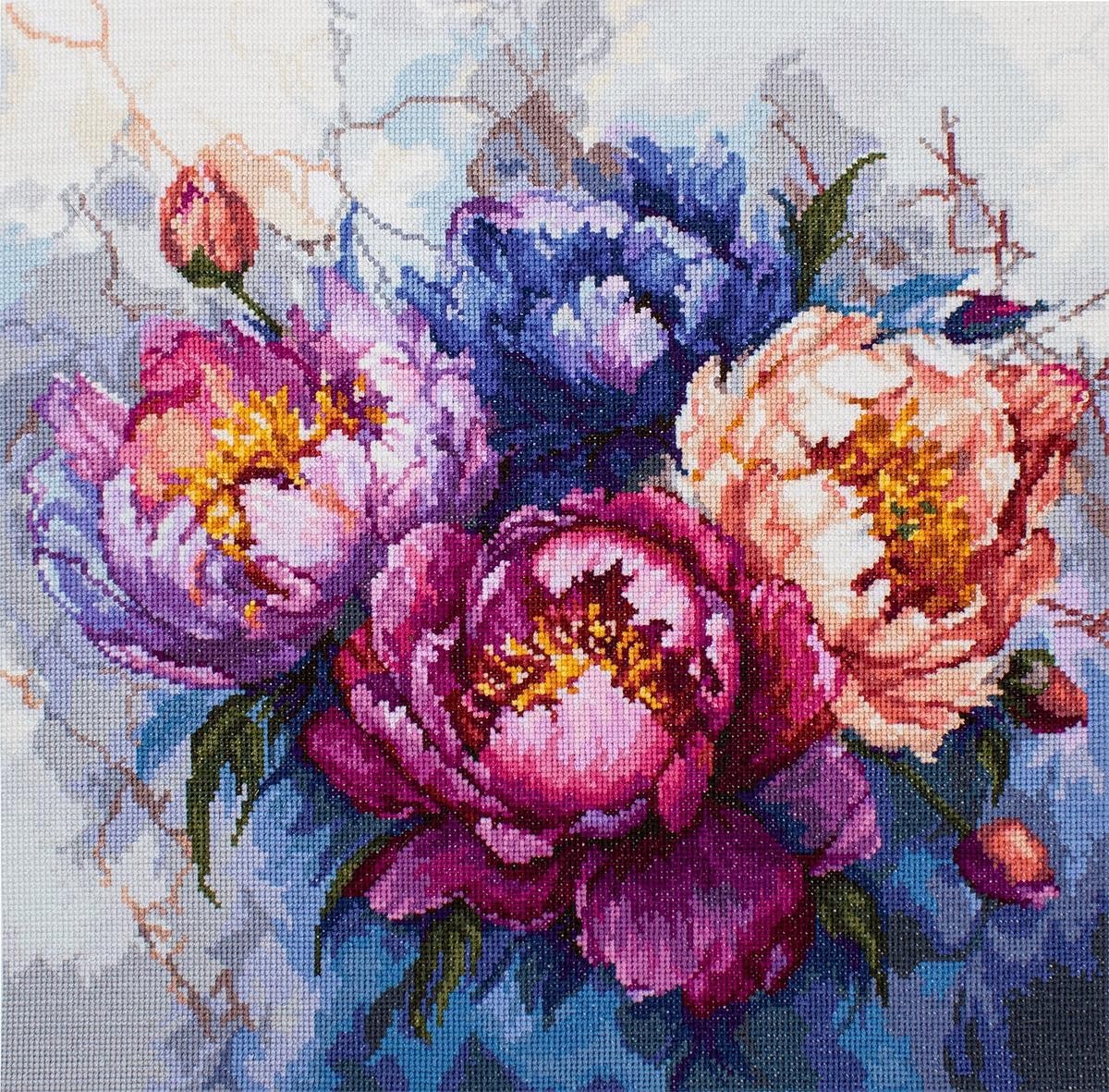 The King of Flowers B7027L Luca-S Counted Cross-Stitch Kit
