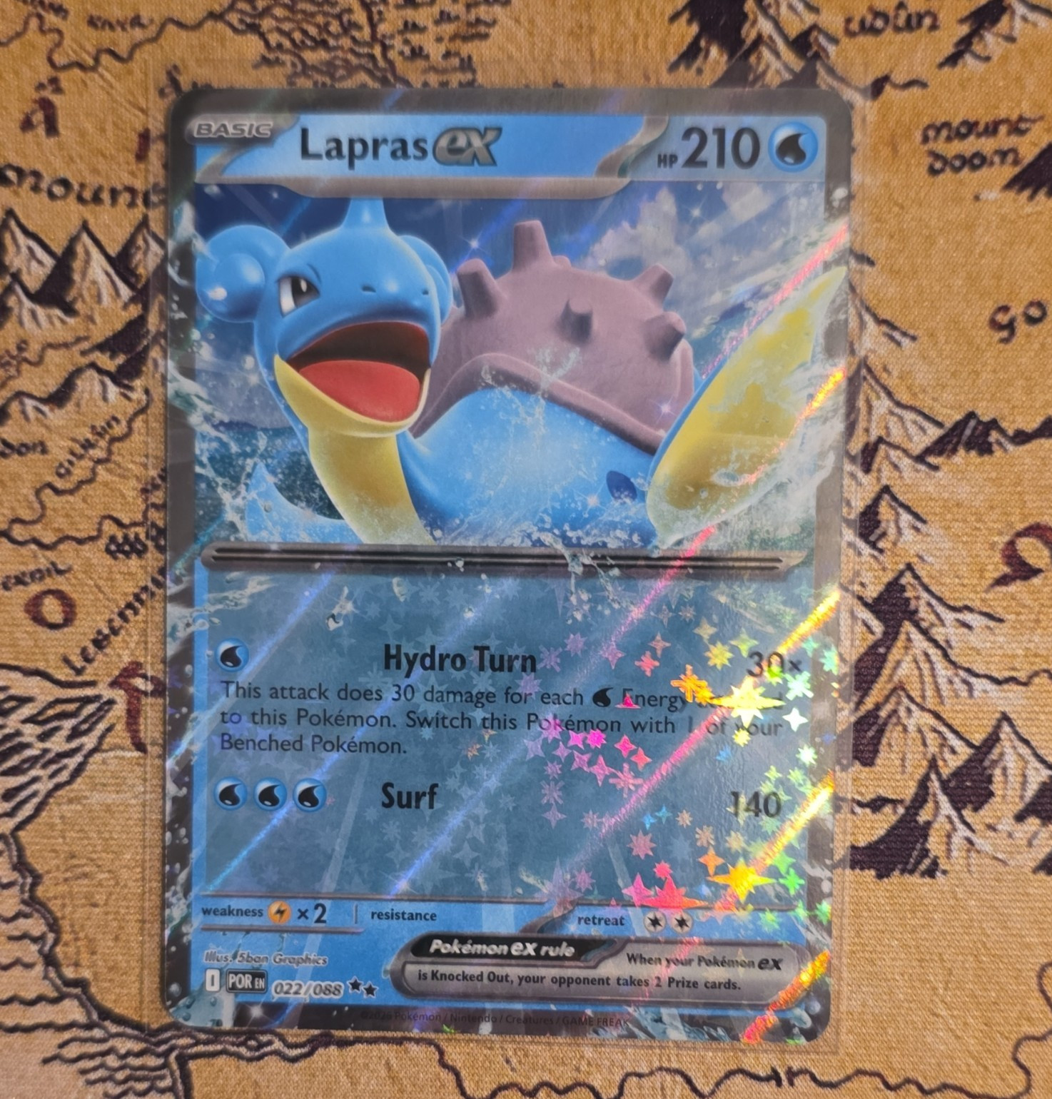 Lapras EX 022/088  Holo English HP210 Pokemon TCG Pokemon