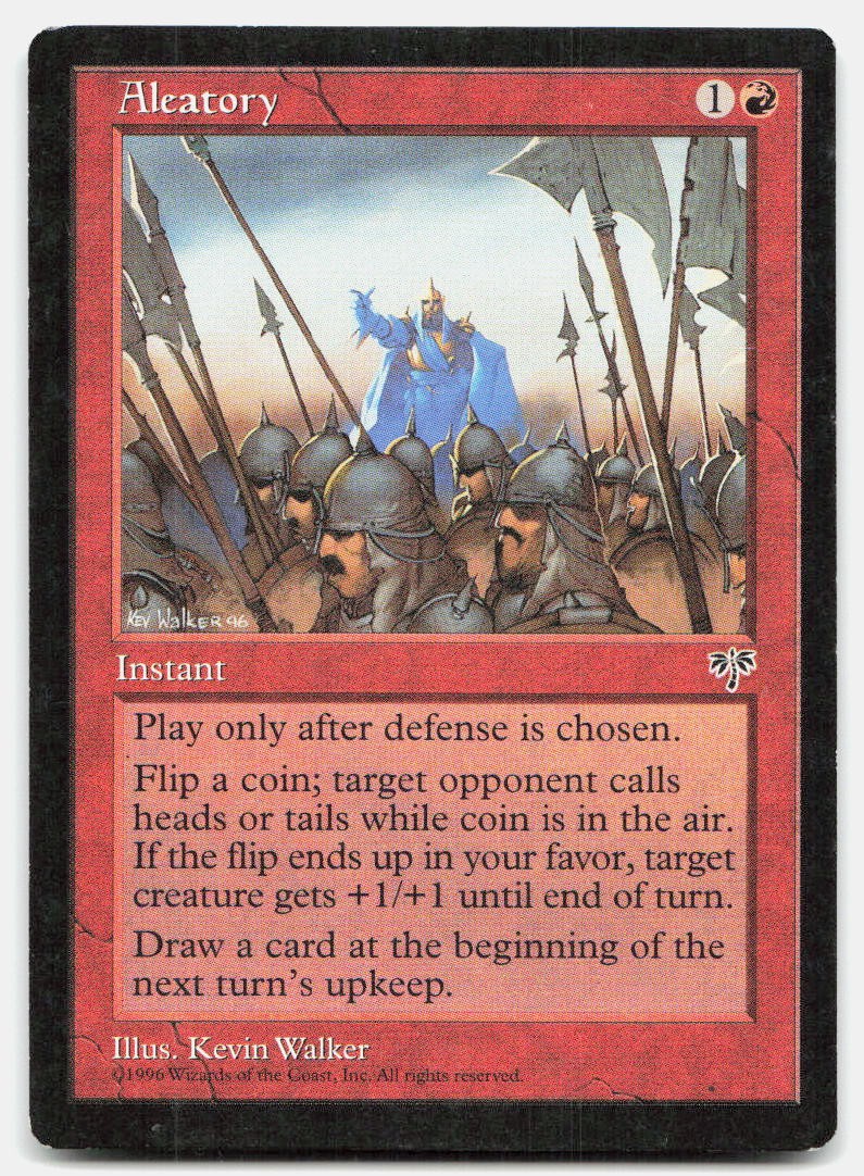 Aleatory Uncommon Mirage Magic: The Gathering Lightly Played