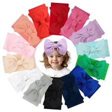 Infant, Newborn  Hair - Pretty Bow Headbands in Pink, Red  Blue