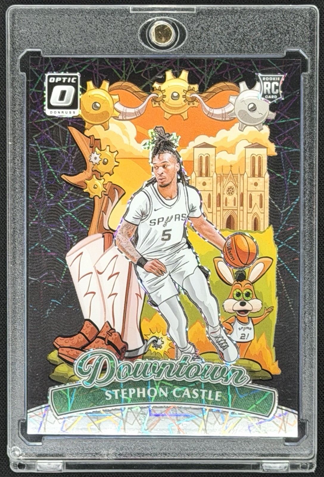 Stephon Castle Rookie 2024-25 Panini Donruss Optic Downtown Prizm #20 SSP RC