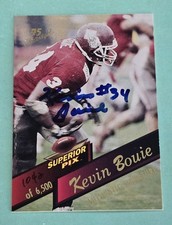 1995 Superior Pix Draft Day KEVIN BOUIE Rookie AUTO #/6500 Mississippi State #7