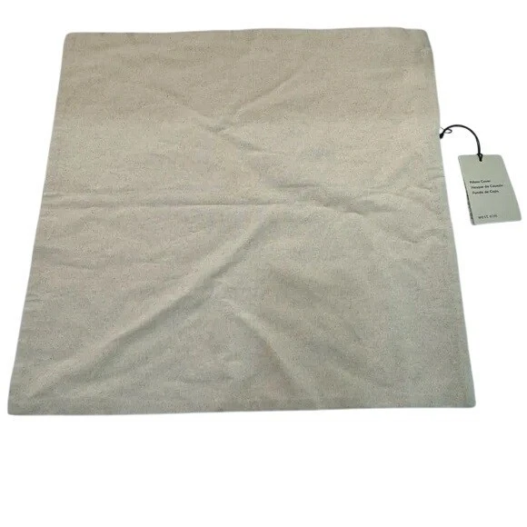 全新带标签 WEST ELM 色调丝绸拼布枕头套 20 英寸 x 20 英寸手工编织口音扔 — 第 4/4 张图片