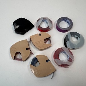 Vintage Lot of 8 Rolls - Embossing Label Tape Various Sizes & Colors