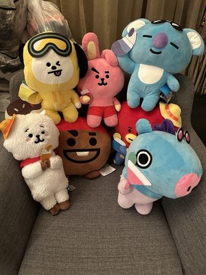 BT21 PLUSH BON VOYAGE RJ KOYA CHIMMY SHOOKY TATA MANG COOKY FULL SET ROUND 1 BTS
