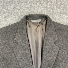 Eddie Bauer Camel Hair Sport Coat Blazer Jacket Tag 41R Gray USA Made
