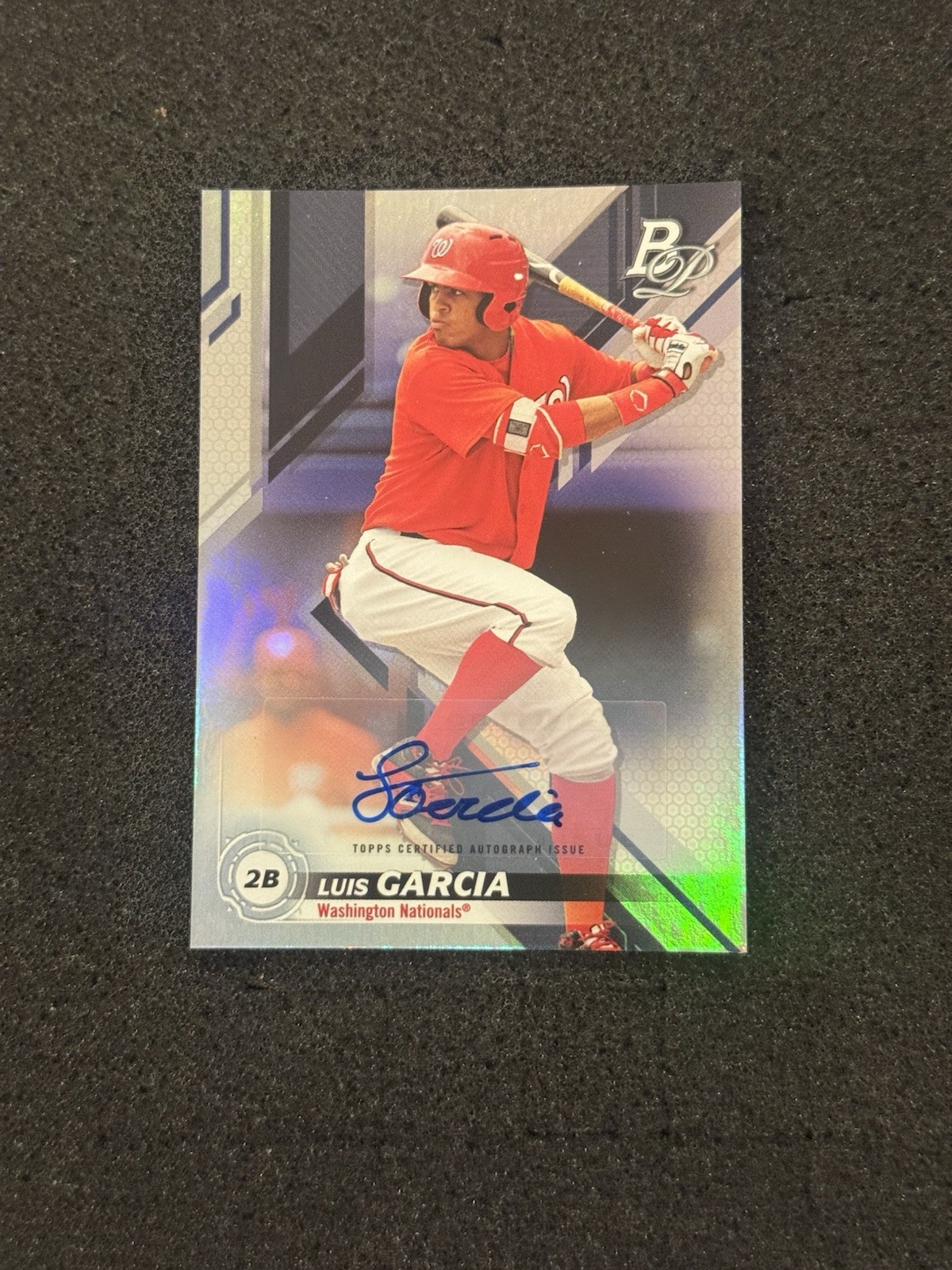 2019 Bowman Platinum #TOP-21 Luis Garcia Auto Washington Nationals