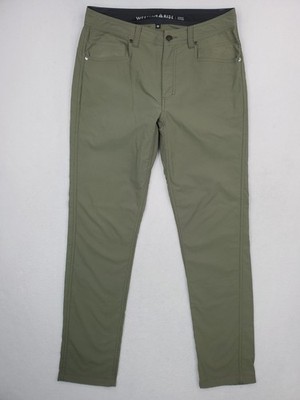Western Rise Evolution Pants Mens 30x32 Green Slim Straight Performance Hiking