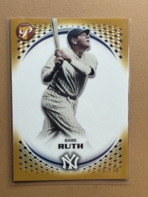 2026 Topps Pristine Babe Ruth Gold /50 - New York Yankees- Number Match- 3/50