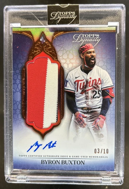 2025 Topps Dynasty Byron Buxton Patch Auto Autograph B Design #/10 Twins
