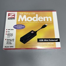 Zoom 56K Dial-up USB Modem for Windows, Macintosh,  Linux Model 3095