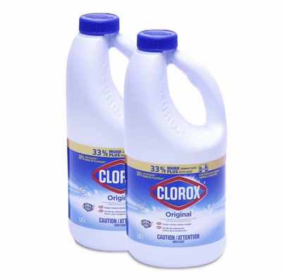 #ad Clorox Original Concentrated Bleach 2 Pack 43 Fl Oz Remove Tough Stains Clean $12.99