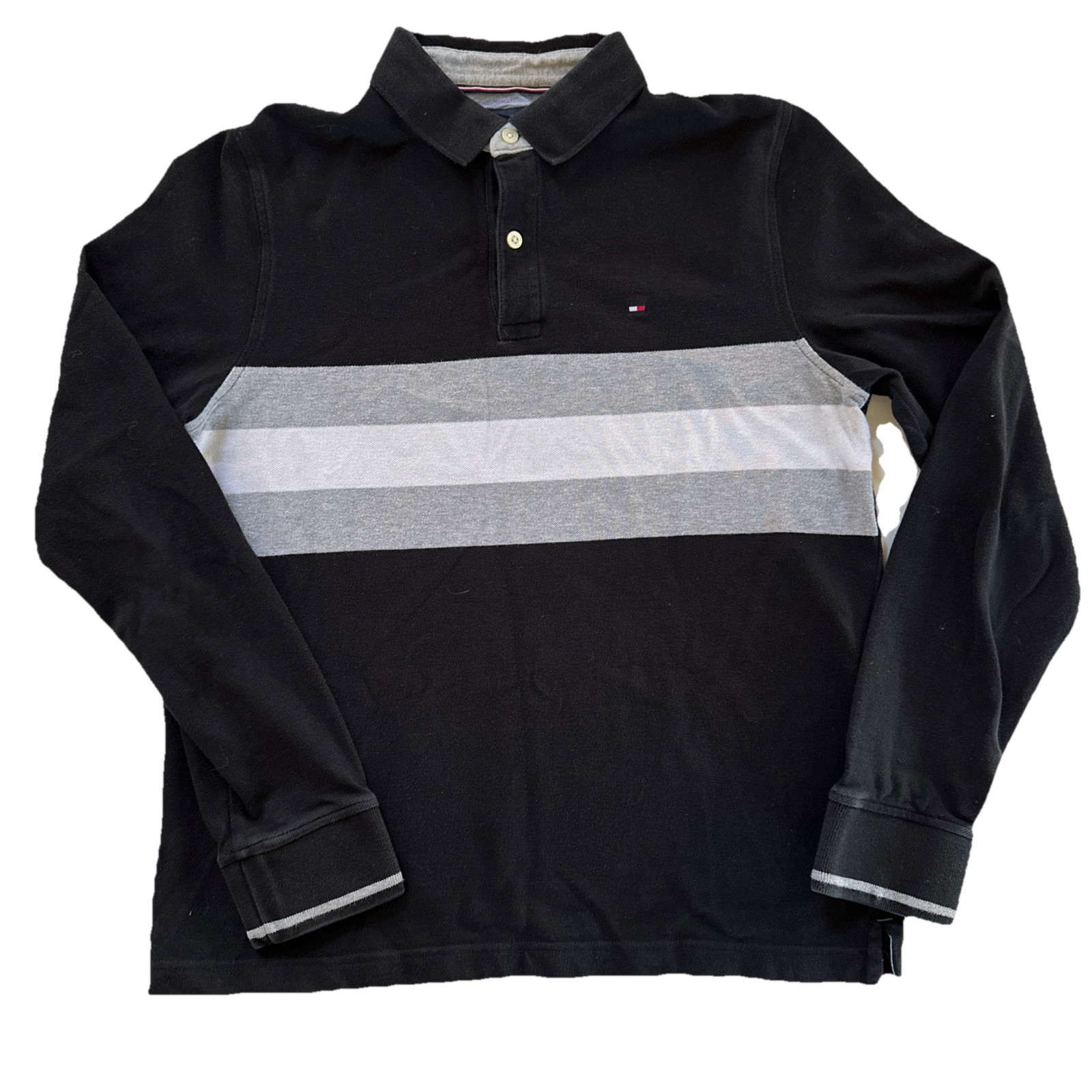 Men's Tommy Hilfiger Regular Fit Striped Polo Shirt Medium