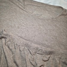 Womens Two Piece Sleepwear Loungewear Tan Oversized Large Soft