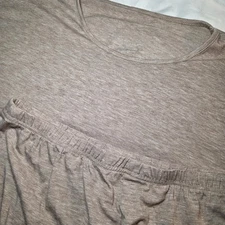 Womens Two Piece Sleepwear Loungewear Tan Oversized Large Soft