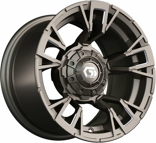 Set of 4 GTW 12" Vandal Satin Bronze/Machined Wheels on 22x11-12 Rogue A/T Tires - Picture 4 of 6