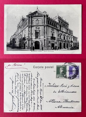 AK BUENOS AIRES in Argentinien 1934 Teatro Cervantes  ( 177154