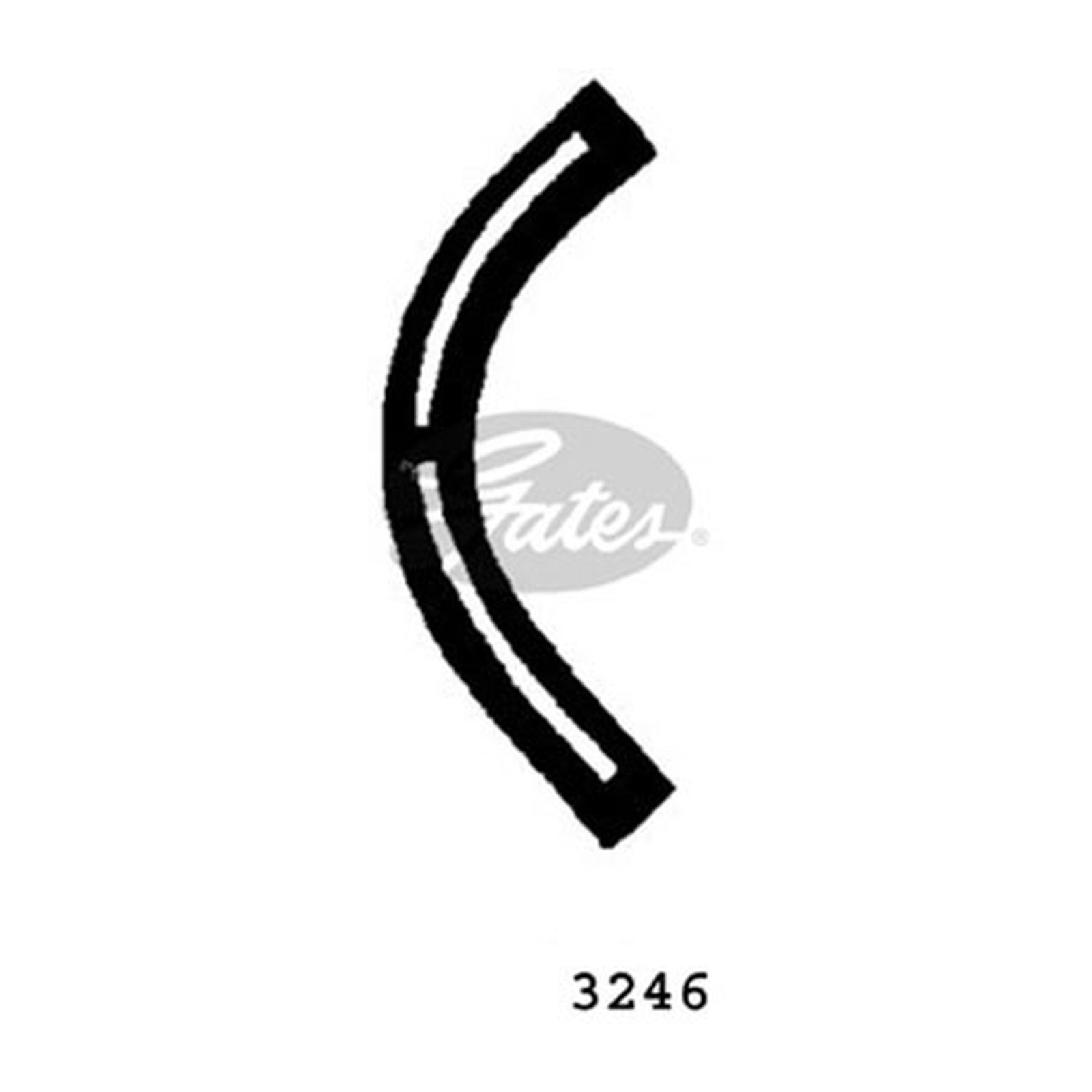 4x ✅Fits GATES GAT3246 Radiator Hose GAT3246 Cooling system rubber h ⭐UK Seller⭐ - Image 3