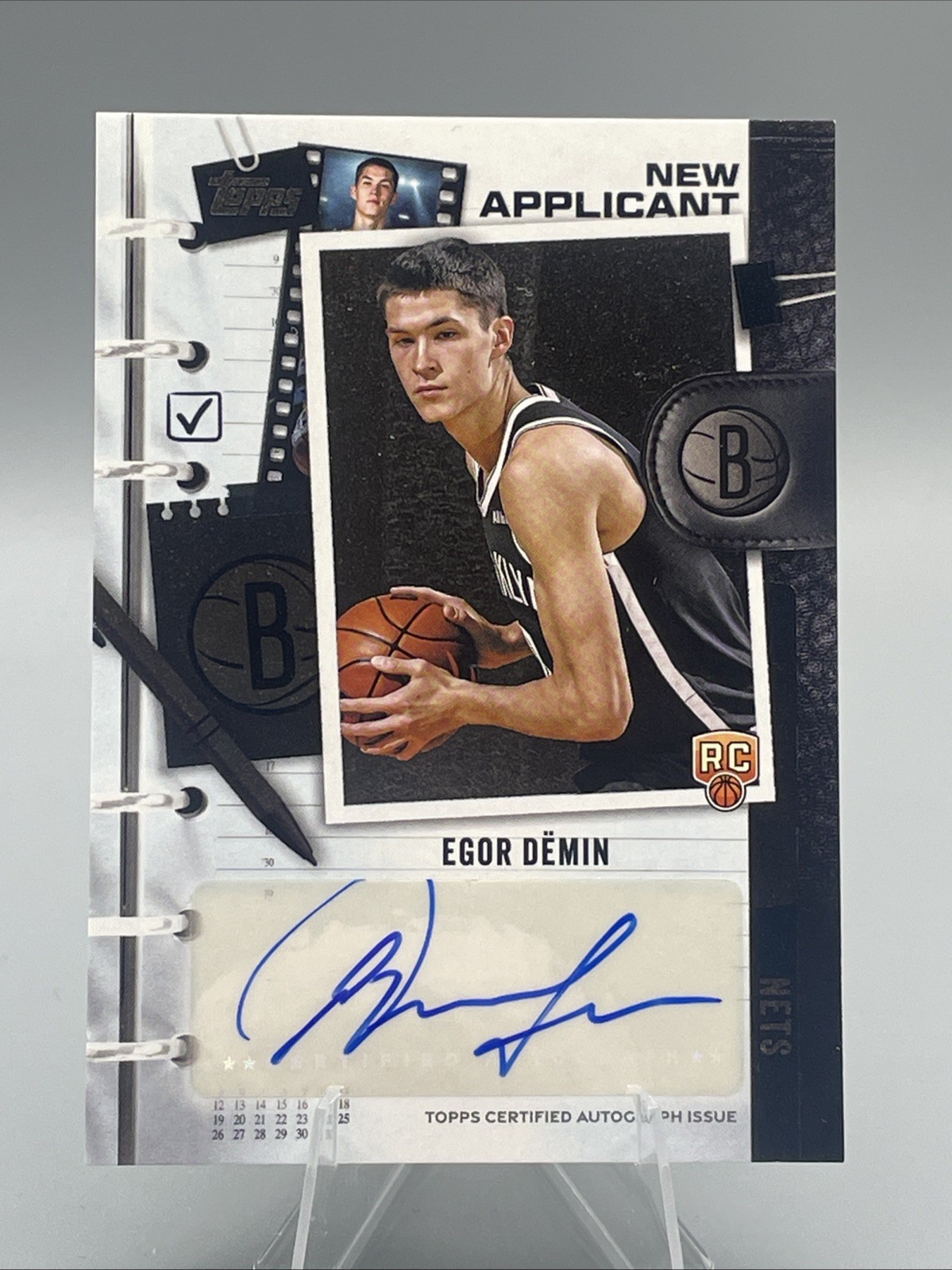 Egor Demin Rookie Auto 2025-26 Topps Basketball New Applicant RC Autograph NA-ED