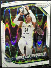 2025 Panini Prizm WNBA #73 Arike Ogunbowale White Seismic Prizm - Dallas Wings