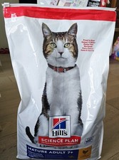 Hills -Mature Adult 7+ Dry Cat Food - Chicken - 9kg  RRP£60 only £35! BARGAIN 3.83 per kilo