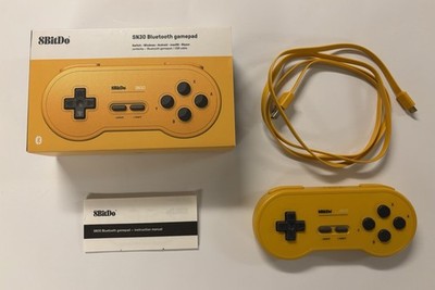 8BitDo SN30 GP Yellow Edition Bluetooth Controller CIB Complete In Box