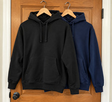 NEW Blanks Heavyweight Fleece Hoodie 9oz 300 GSM Premium Cotton Relaxed