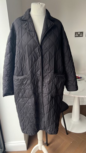 UNIQLO Polyester Quilted Down Black Colour Coat Size M/UK 12-14 - Picture 8 of 16