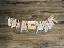 High Chair Banner For One Year Old Party